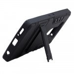Wholesale LG V10 Hard Shield Holster Combo Belt Clip Case (Black)